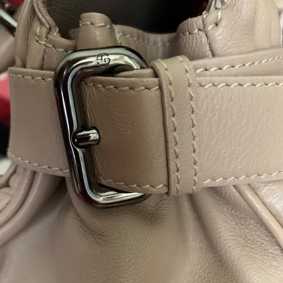 Giorgio Armani Pleated Leather Handbag - Picture 10 of 16